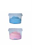 Ele Yapışmayan Pembe-Mavi Slime 2 li Pofuduk Slaym Oyun Hamuru