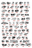 Off Road Sticker Tüm Araçlar İçin Sticker 30 cm Off Road Yazısı Ve Çeşitleri