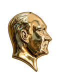 PiMarks Pirinç Döküm Atatürk Silueti  -Iıı