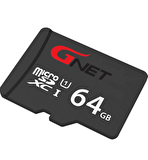 64GB GNET Micro SD HAFIZA KARTI & HEDİYE ELEKTRONİK ADAPTÖRÜ