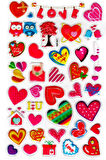 Sticker Kabartmalı Stiker Defter, Planlayıcı Etiket (lxk-009)-22x14 cm - Şirin Kalpler