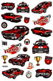 Sticker Kabartmalı Stiker Defter Planlayıcı Etiket (YQA010)-20x14cm - Klasik Araba Turbo