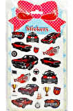 Sticker Kabartmalı Stiker Defter Planlayıcı Etiket (YQA010)-20x14cm - Klasik Araba Turbo