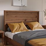 Ebruli Model Ceviz Renk Çam Ahşap Karyola