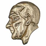 PiMarks Pirinç Döküm Atatürk Silueti  -I