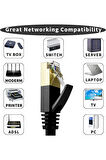 Tenon CAT7 30-Metre kablo Ethernet Kablosu 10Gbps Premium İnternet Lan Kablo