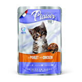 Plaisir Pouch 100Gr Tavuk Etli  1Adet Yavru Kedi Maması