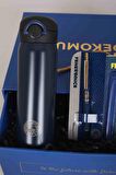 DEKOMUS GIFT BOX ÖZEL KUTULU LiSANSLI ÇELİK TERMOS 500 ML ,AJANDA,PİLOT KALEM FENERBAHÇE SETİ