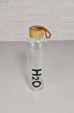 Digithome H2o Bambu Kapaklı Cam Matara 1000 Ml - H2O75372 