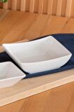 Digithome Acar Pure Carmen Porselen Kase 14 Cm Dikdörtgen Beyaz - MLT-05339 C320.033