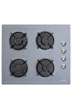 Silverline Luno Gri Cam Ankastre Set (3420 - CS5335S01 - BO6502S01)