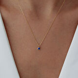Başak Burcu Sapphire Kolye