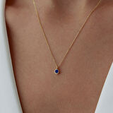 Başak Burcu Sapphire Kolye