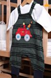 Babyhola Erkek Bebek Salopet Badi 2'li Takım 2203