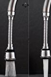 FLEXİBLE Esnek Spiral Hortumlu Musluk Ucu Başlığı 2 Farklı Mod Fonksiyonlu Musluk Başlığı BataryaUcu