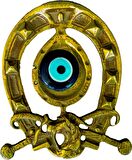 PiMarks Pirinç Döküm Duvar Süsü At Ve Kırbaç Objeli  Nazarlık