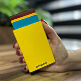 Mekanizmalı Kartlık Rfid Korumalı Alüminyum Otomatik Mekanizmalı Kredi Kartlık