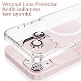 iPhone 15 Pembe Kamera Lens Koruyucu Kolay Uygulama Aparatlı