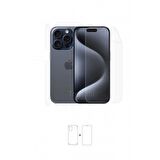 iPhone 15 Pro Full Body 360 Derece Ön Arka Ve Yan Koruyucu Poliüretan Film
