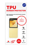 Samsung Galaxy Z Flip 6 Mat Arka ve Yan Koruyucu TPU Film