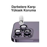 iPhone 15 Siyah Kamera Lens Koruyucu Kolay Uygulama Aparatlı
