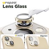 iPhone 15 Sarı Kamera Lens Koruyucu Kolay Uygulama Aparatlı