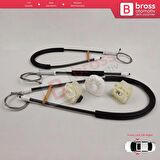 VW New Beetle 1997-2011 3-Kapı HB 1C0837655 İçin Elektrikli Ön Sağ veya Sol Cam Kriko Tamir Seti