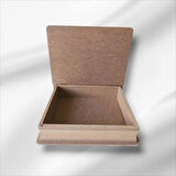 Ahşap-boyanabilir-dekoratif Kitap Kutusu