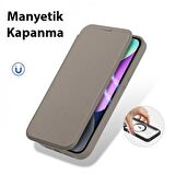 Coofbe Kart Bölmeli Cüzdanlı Manyetik Magsafe Uyumlu iPhone 14 Plus Kılıf İphone Cüzdan Kartlık Kılıf