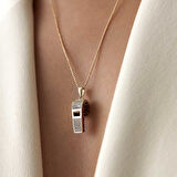 Taşlı Düdük Kolye