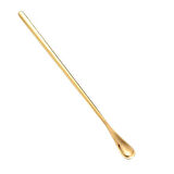 Perlotus 304 Çelik 19 cm Gold Renkli Kokteyl Kahve Latte Kaşığı 1 Adet