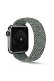 Apple Watch Uyumlu Ultra 49mm KRD-38 Medium Hasır Örgü Tek Parça Kordon 