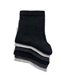 CİHO SOCKS KADIN 6 Çift Basic Düz renkler Tenis Çorabı