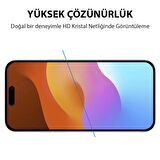 Coofbe 0.3mm 9H HD Full Kaplama Glue Parmak İzi Bırakmaz İphone 15 Ekran Koruyucu Darbe Emici