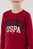 U.S. Polo Assn Uzun Kol Pijama Takım US2203-4 Bordo
