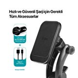 Ttec 2in1 Havalandırma + Torpido Üzeri Araç Tutucu Magsafe Araç Şarj İphone 12 13 14 15 Pro Max Şarj