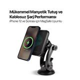 Ttec 2in1 Havalandırma + Torpido Üzeri Araç Tutucu Magsafe Araç Şarj İphone 12 13 14 15 Pro Max Şarj