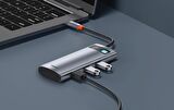 Baseus PD 100W 7in1 Type-C to Dönüştürücü Hub Type-C to HDMI4K@60Hz 3*USB3.0 SD/TF Ekran Yansıtmalı