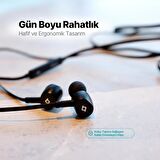 Ttec Klipsli Type-C Girişli HD Mikrofonlu Stereo Kablolu Type-C Kulakiçi Kulaklık Yedek Slikonlu