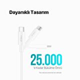 Ttec Super Şarj PD/QC5 1.5Mt 100W Type c Şarj Kablosu Laptop Tablet Notebook İpad Macbook Şarj Kablo