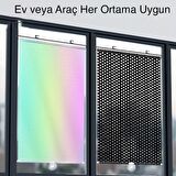 Coofbe Araç Güneşlik Otomatik Geri Çekilebilir 40x60cm Araç Ön Cam Güneşlik Katlanabilir Araç Oto Ön Cam Güneşlik