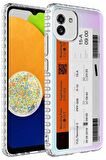 Galaxy A03 Kılıf Airbag Kenarlı Renkli Desenli Elegans Silikon