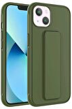 Apple iPhone 14 Plus Kılıf Standlı Mat Yüzey Kamera Çıkıntılı İnce Tasarım Kapak