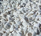 Mezar Taşı 6 Kg 1-2 Cm Beyaz Dolomit Taş Dere Çakıl Taşı Bahçe Süs Taşı Mezar Süsleme Taşı