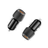 Type-C + Usb Araç Çakmaklık 36W PD Hızlı Şarj Soketi Araba Usb-C Şarz İphone Samsung Xiaomi Uyumlu
