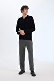 DeFacto Pantolon Relax Fit Beli Bağcıklı Cepli Basic Düz Düz Paça B7336AX23WNAR162