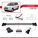 Toyota RAV4 III (XA30) 2006-2012 Arası ile Uyumlu FLY Model Ara Atkı Tavan Barı Gri 3 Adet