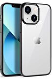 Apple iPhone 14 Plus Kılıf Kenarları Renkli Lüx Pixel Kapak