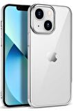 Apple iPhone 14 Plus Kılıf Kenarları Renkli Lüx Pixel Kapak