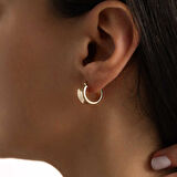 Small Mona Kesme Halka Küpe